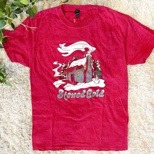 Cannabox Stoned Cold Christmas T-shirt Size Small